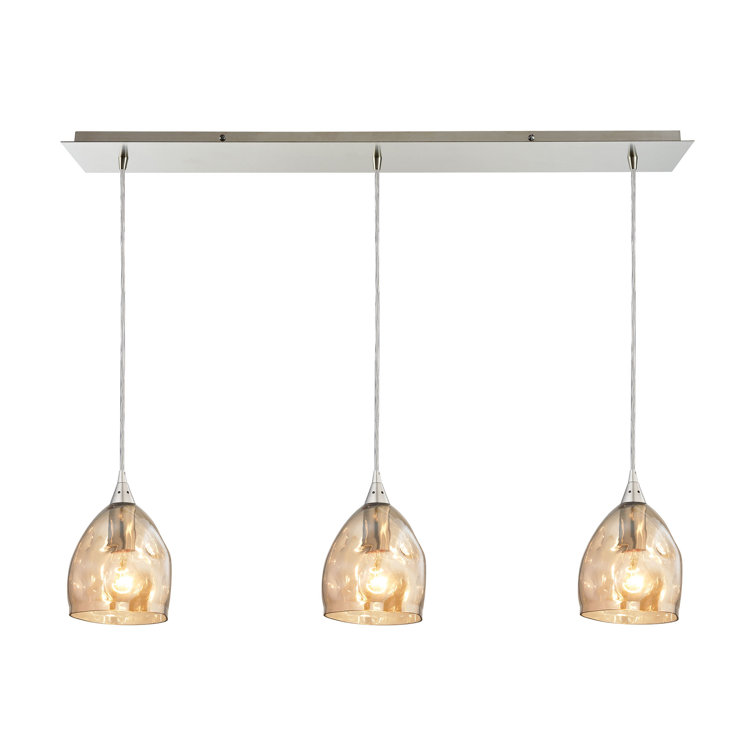 Orren Ellis Victor 3 Light Kitchen Island Dome Pendant Wayfair Canada